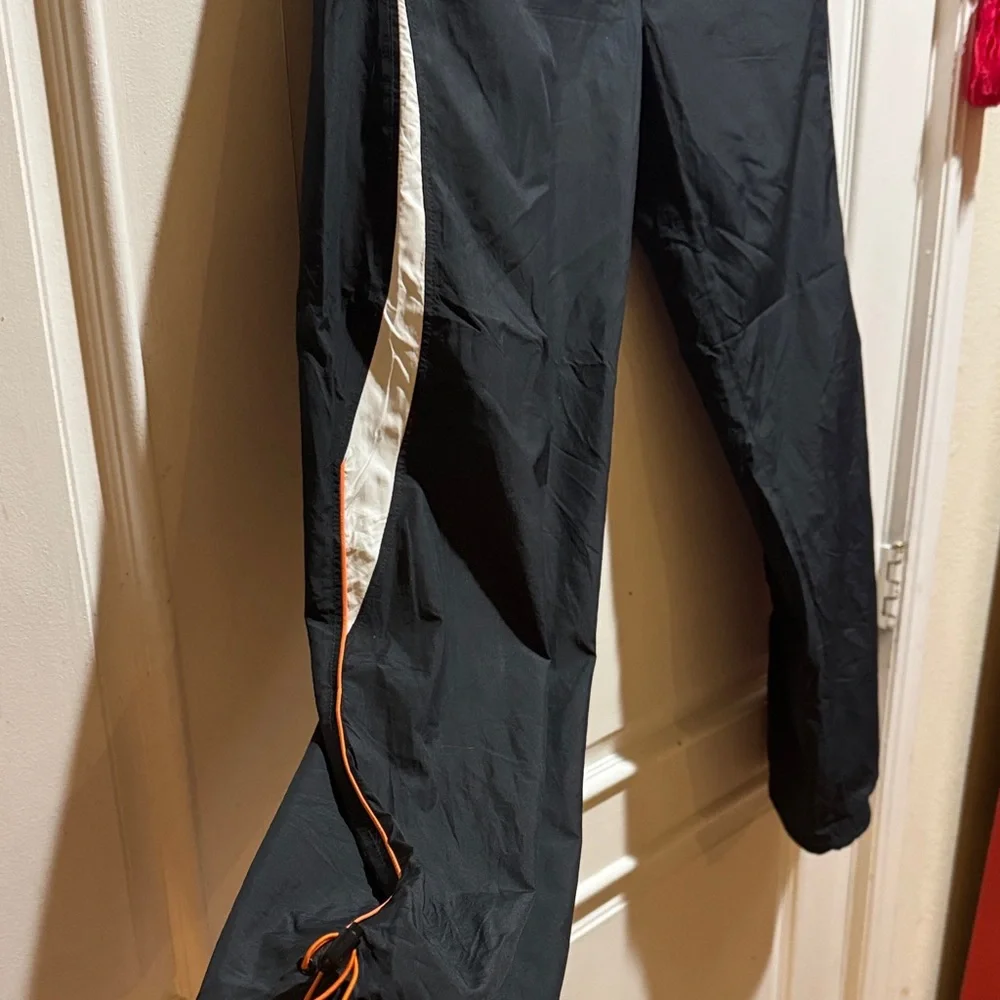 Kappa boys Black Joggers with Orange Logo